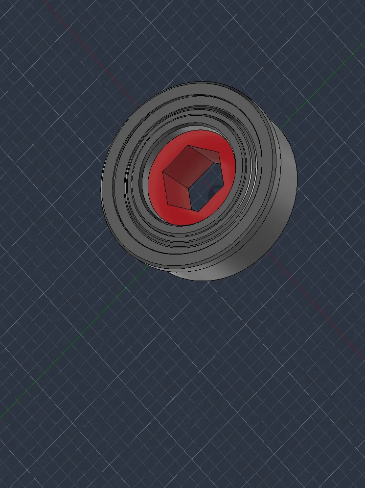 8mm ID Bearing to 5mm Hex Shaft Adapter product image (1)