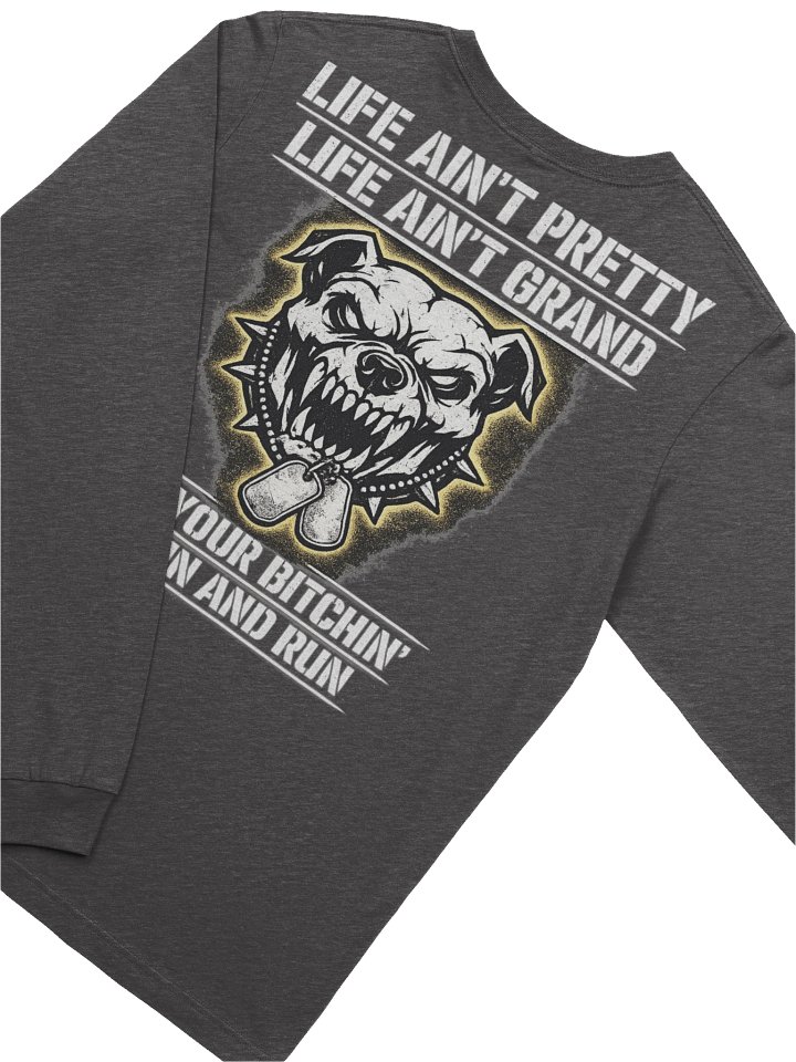 Devil Dogs on the Hunt — Life Ain't Pretty Long Sleeve | Warrior Shaman product image (1)