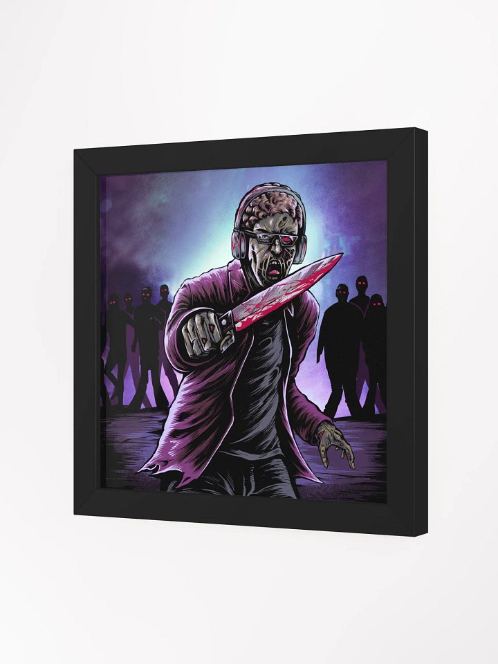 ZombieSlayer2948 Horror Edition Square Framed High-Quality Matte Poster (in) product image (2)