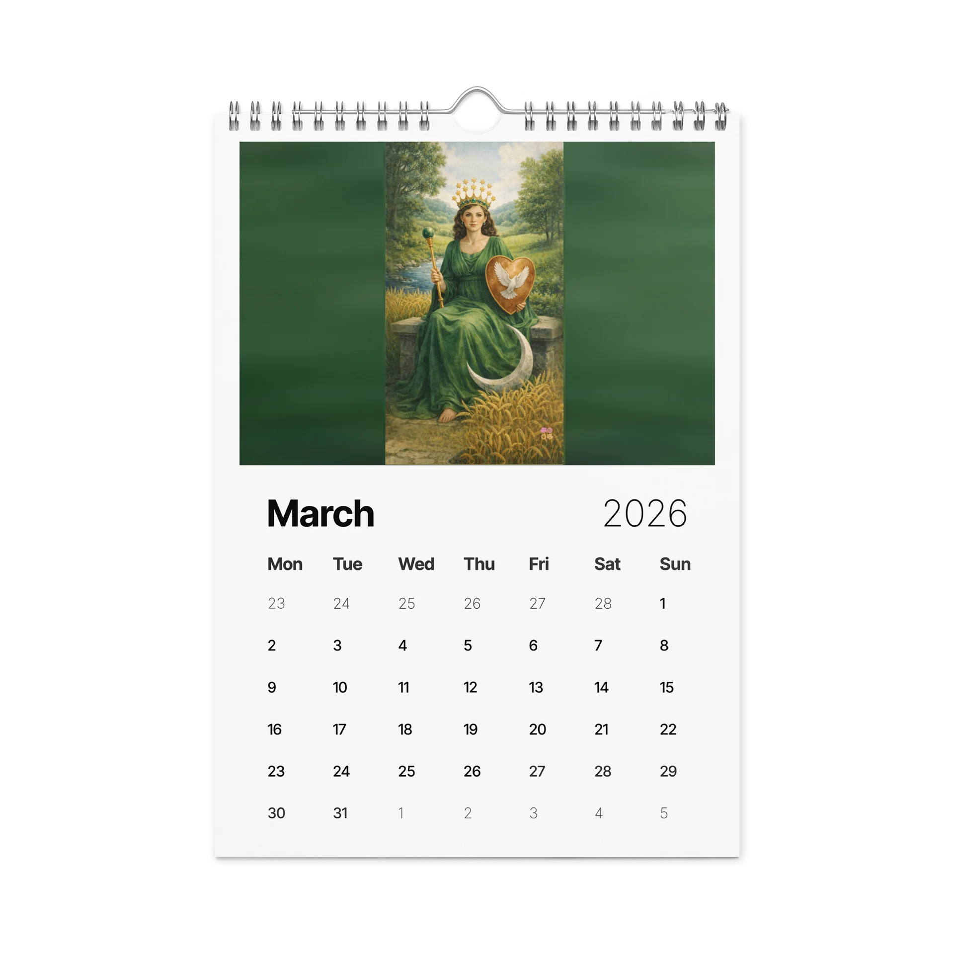 2026 Tarot Through Time Wall Art Calendar product image (4)