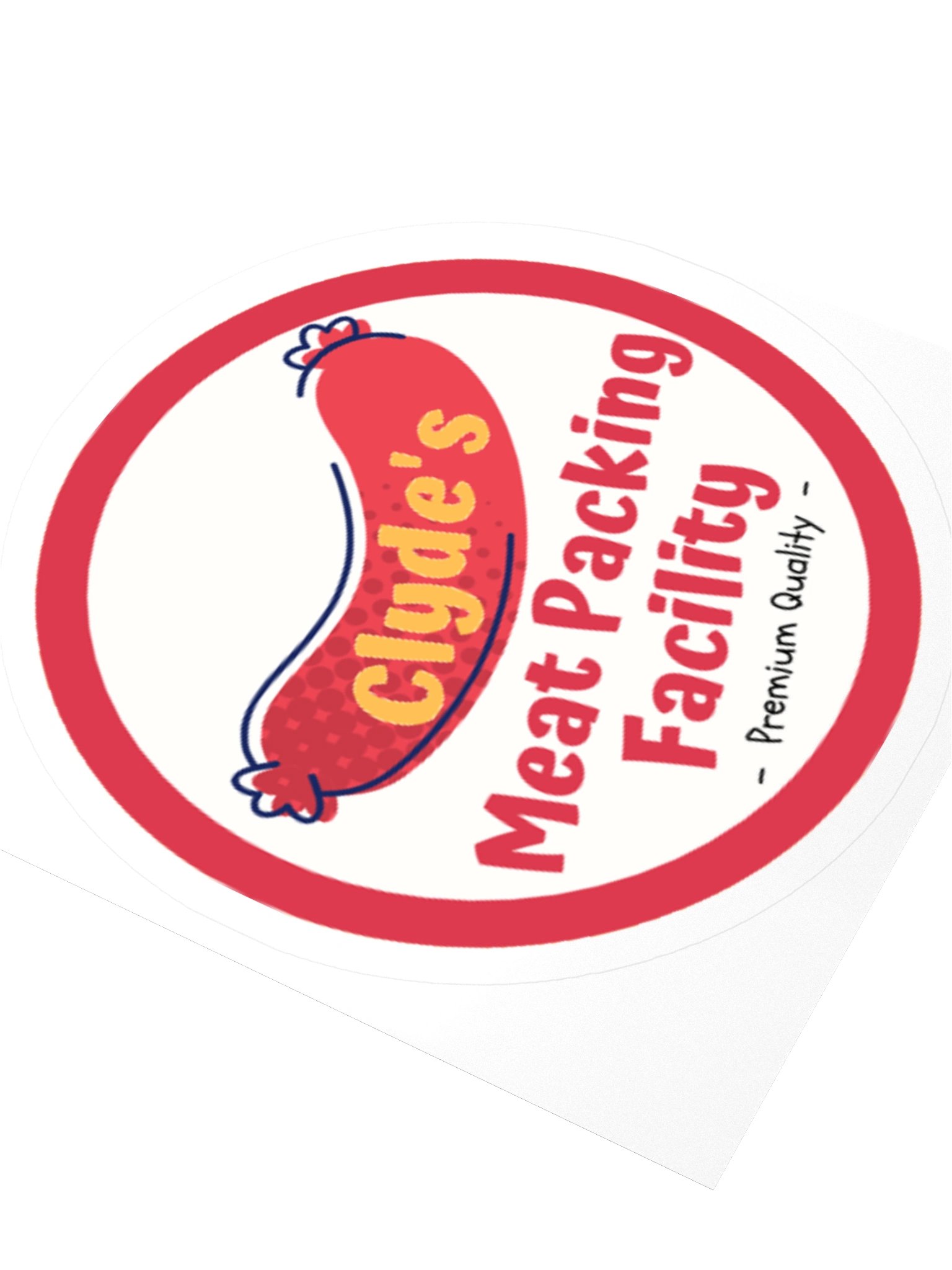 Clyde's meat packing facilty | Kiss Cut Stickers by Allcolor product image (3)