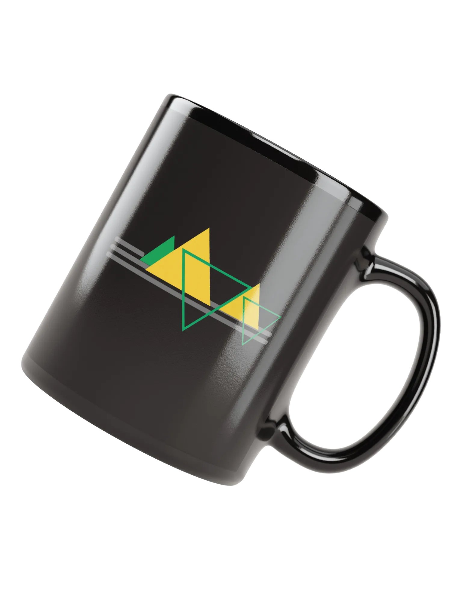 Line & Vertex Vibrant Design Mug Black product image (7)