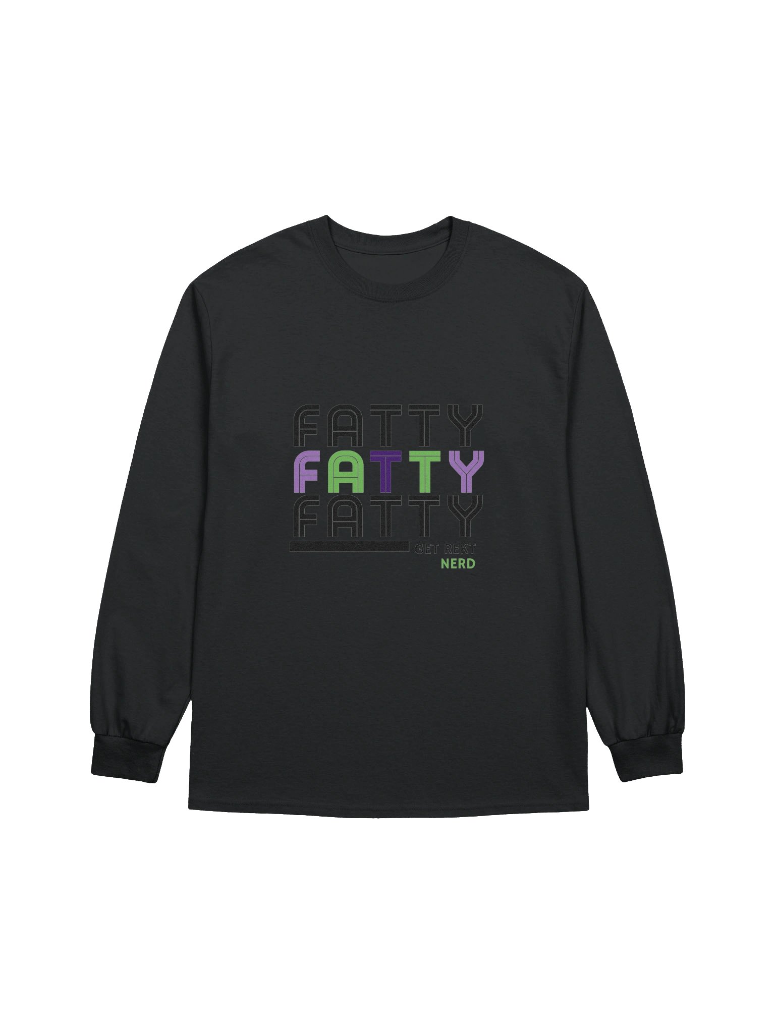 Nerdy FATTY Long Sleeve Tee product image (1)