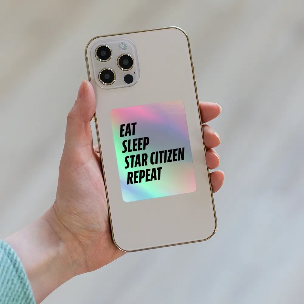 Eat, Sleep, SC, Repeat Holo Sticker product image (8)