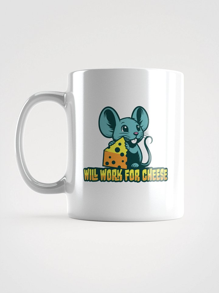 Will Work for Cheese – Funny Mouse Coffee Mug product image (2)