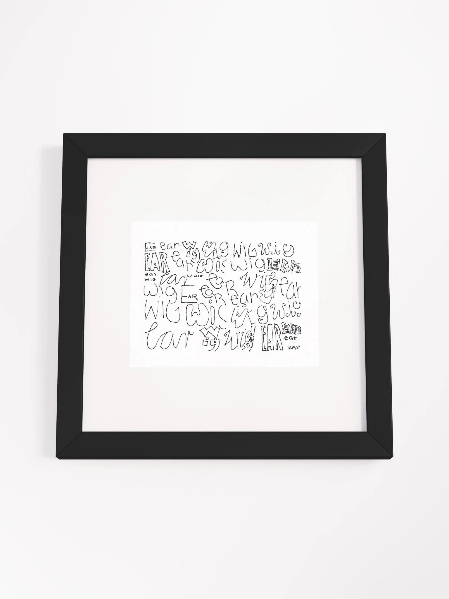 earwig Panel Card Print Framed product image (4)