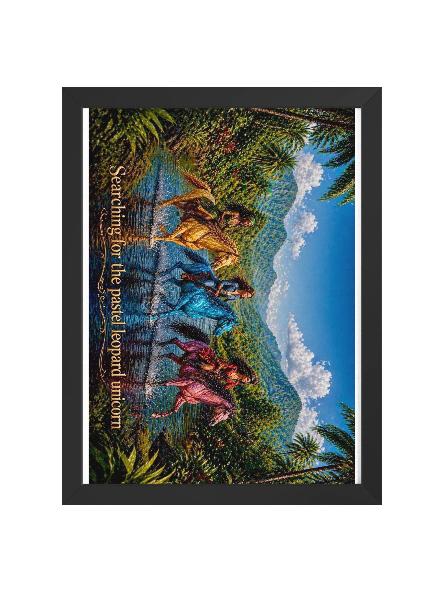 Pirate Unicorns - Searching for the Pastel Leopard Framed Poster product image (25)