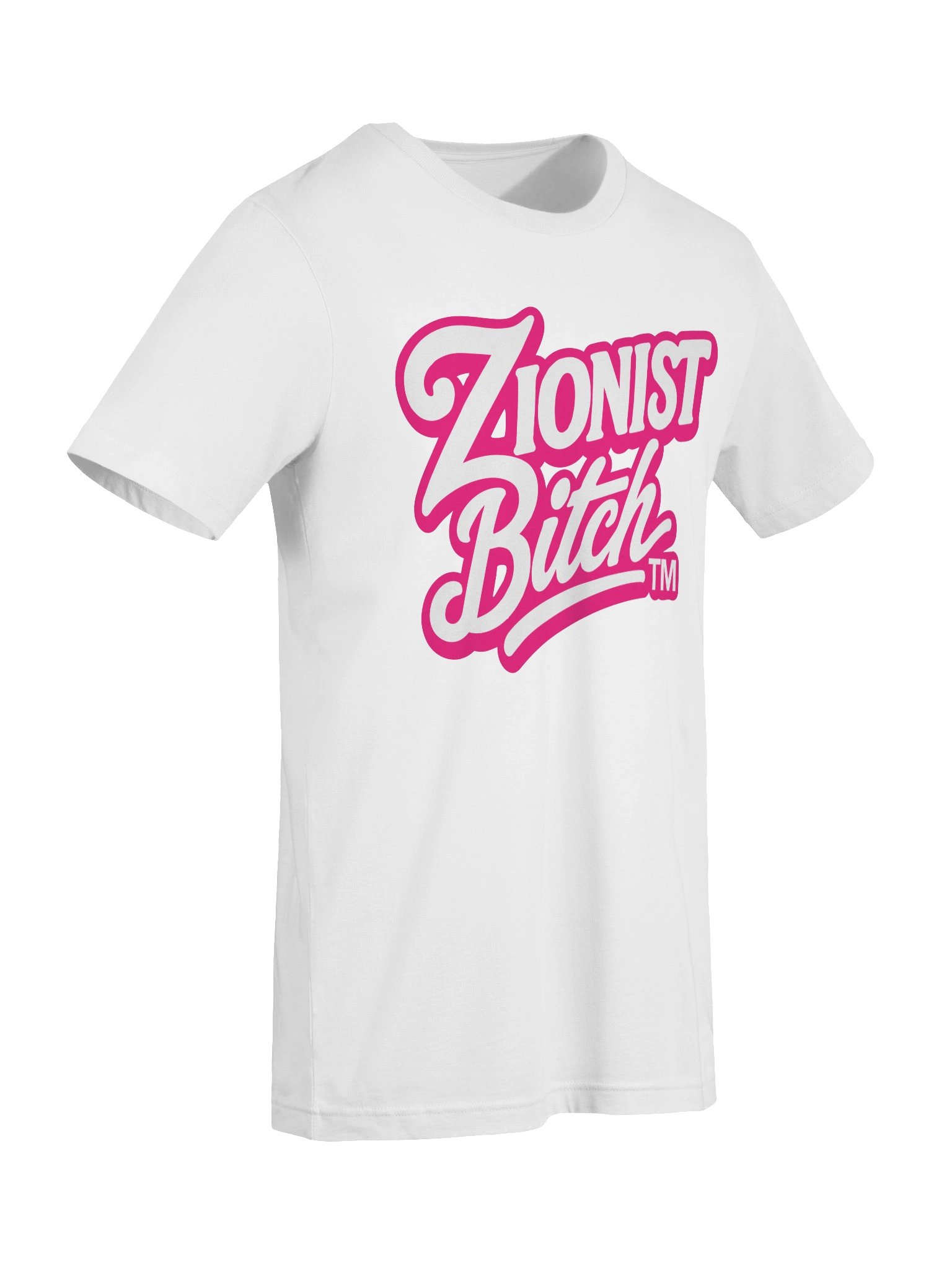 Zionist Bitch Script Tee (White) product image (7)
