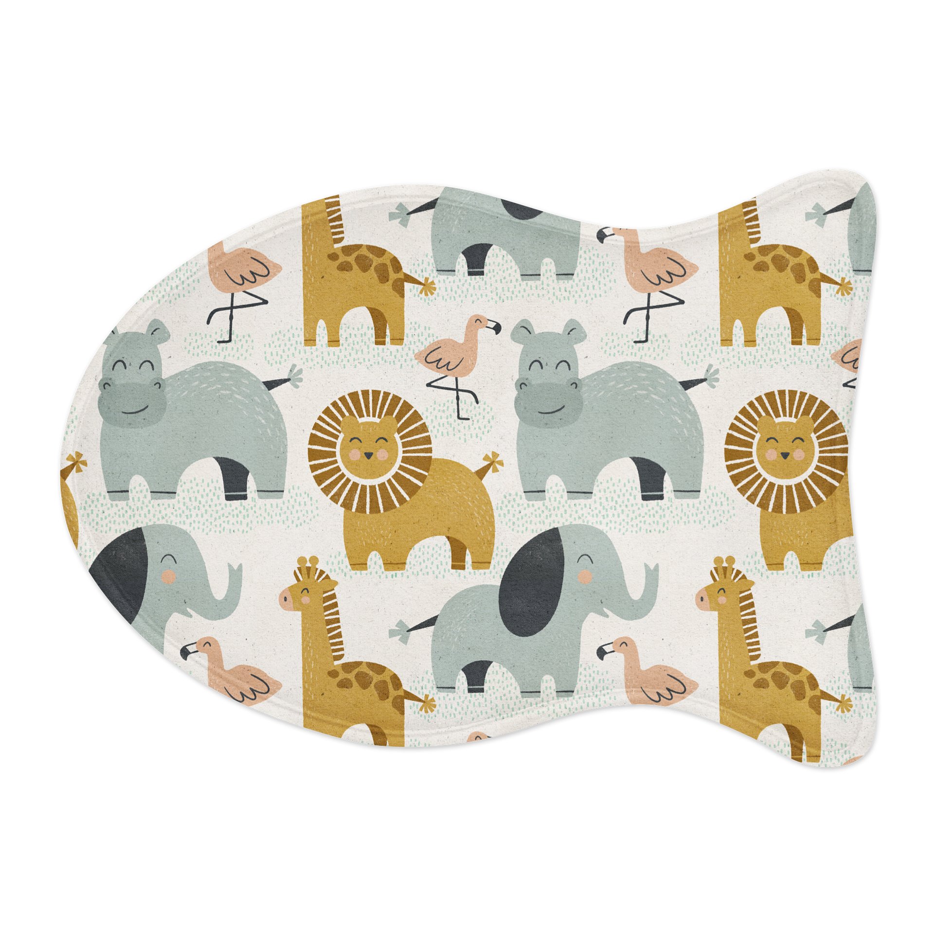 Retro Jungle Animals Pet Feeding Mat product image (2)
