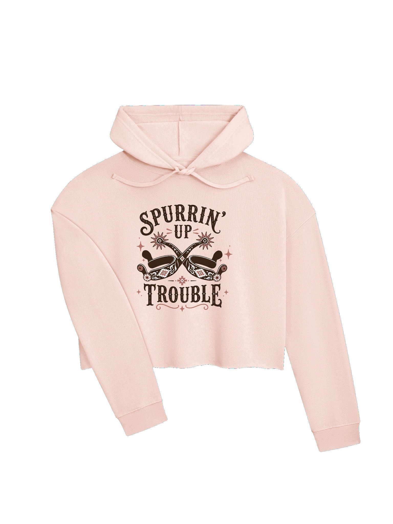 Spurrin' Up Trouble Crop Hoodie product image (9)