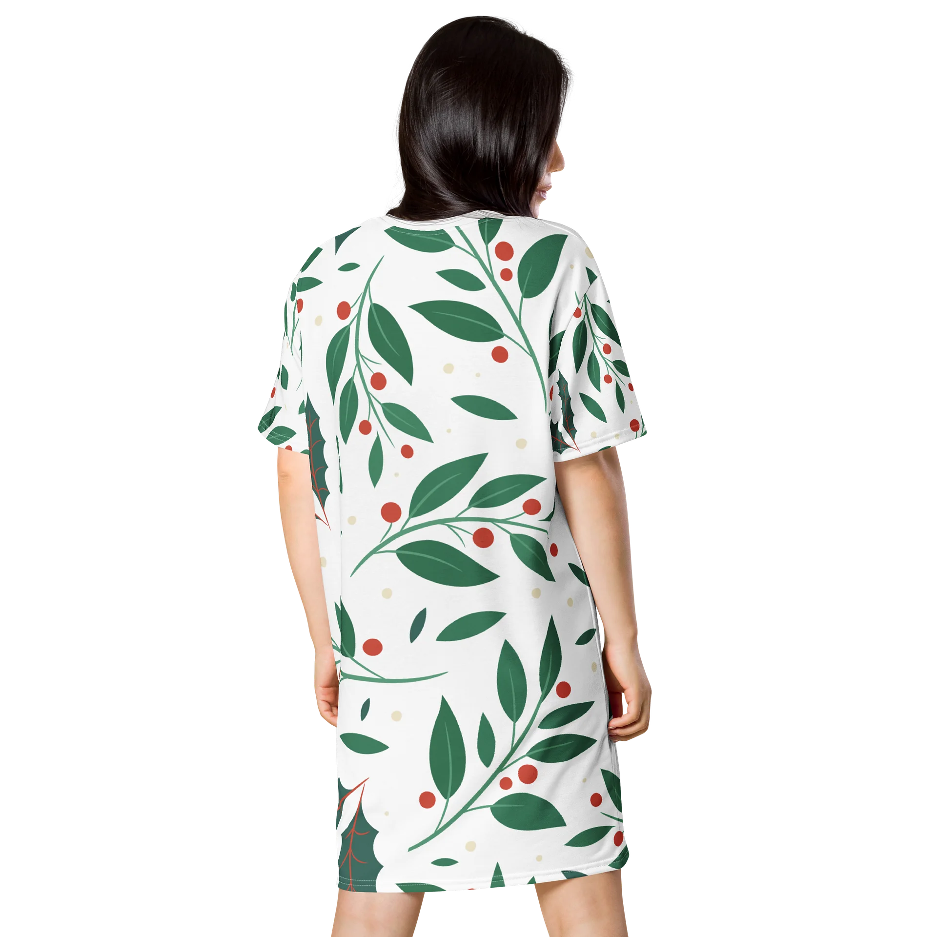 All-Over Print Women’s T-Shirt Dress – Comfortable & Trendy product image (2)