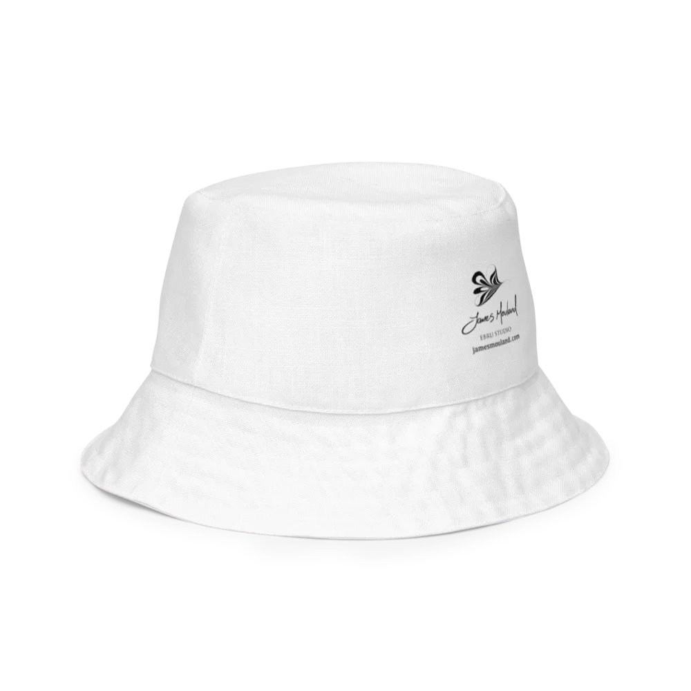Blue Feathered Marbling Reversible Bucket Hat product image (6)