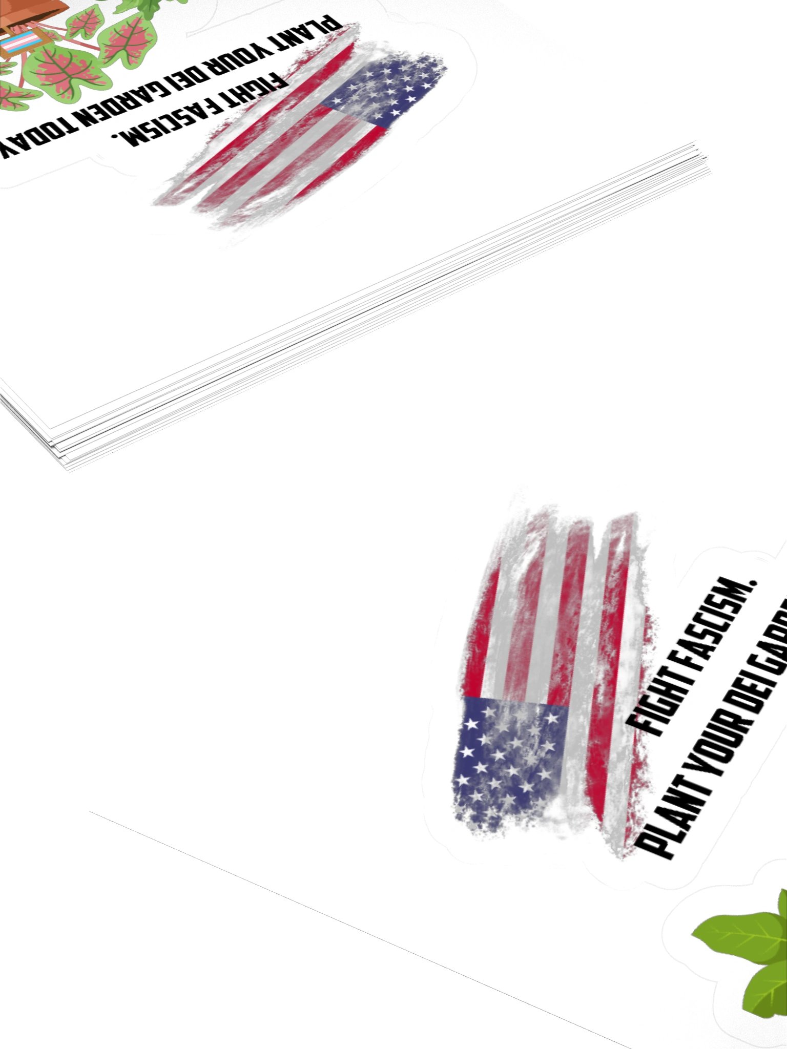 Fight Fascism Plant Your DEI Garden Kisscut Sticker product image (4)