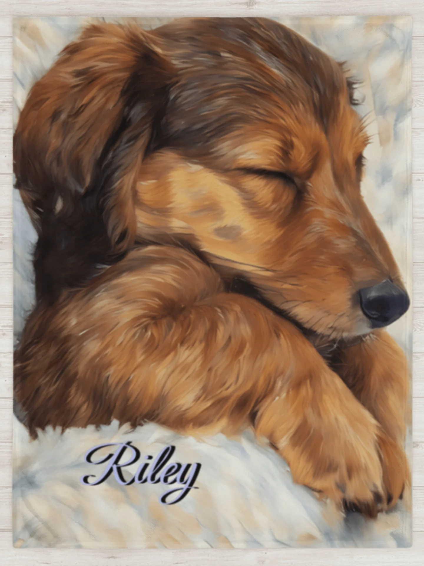 YOUR DOG! / THROW BLANKET WITH PERSONALIZED NAME product image (1)
