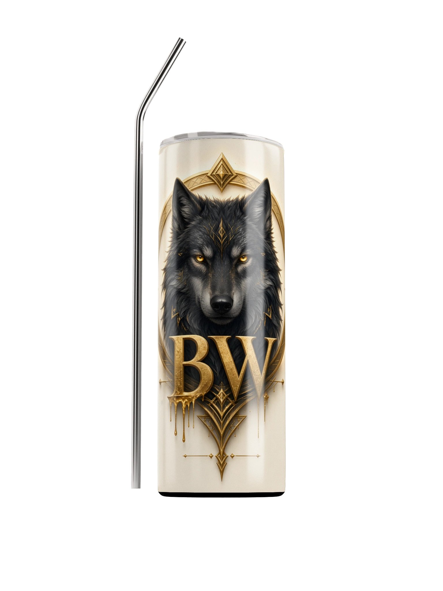 Blood Wolf Gold Emblem Tumbler product image (2)