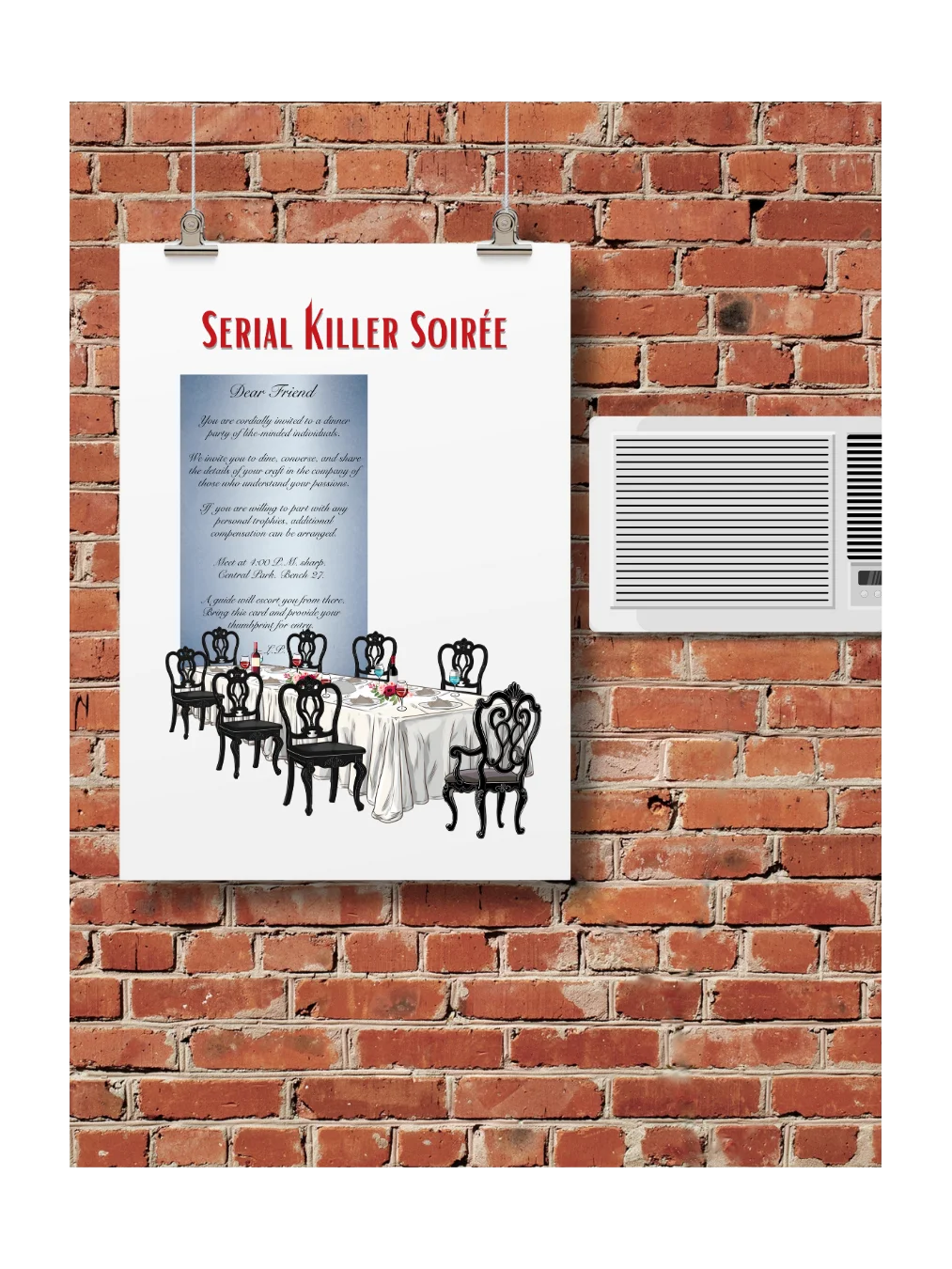 SERIAL KILLER SOIRÉE - POSTER product image (1)