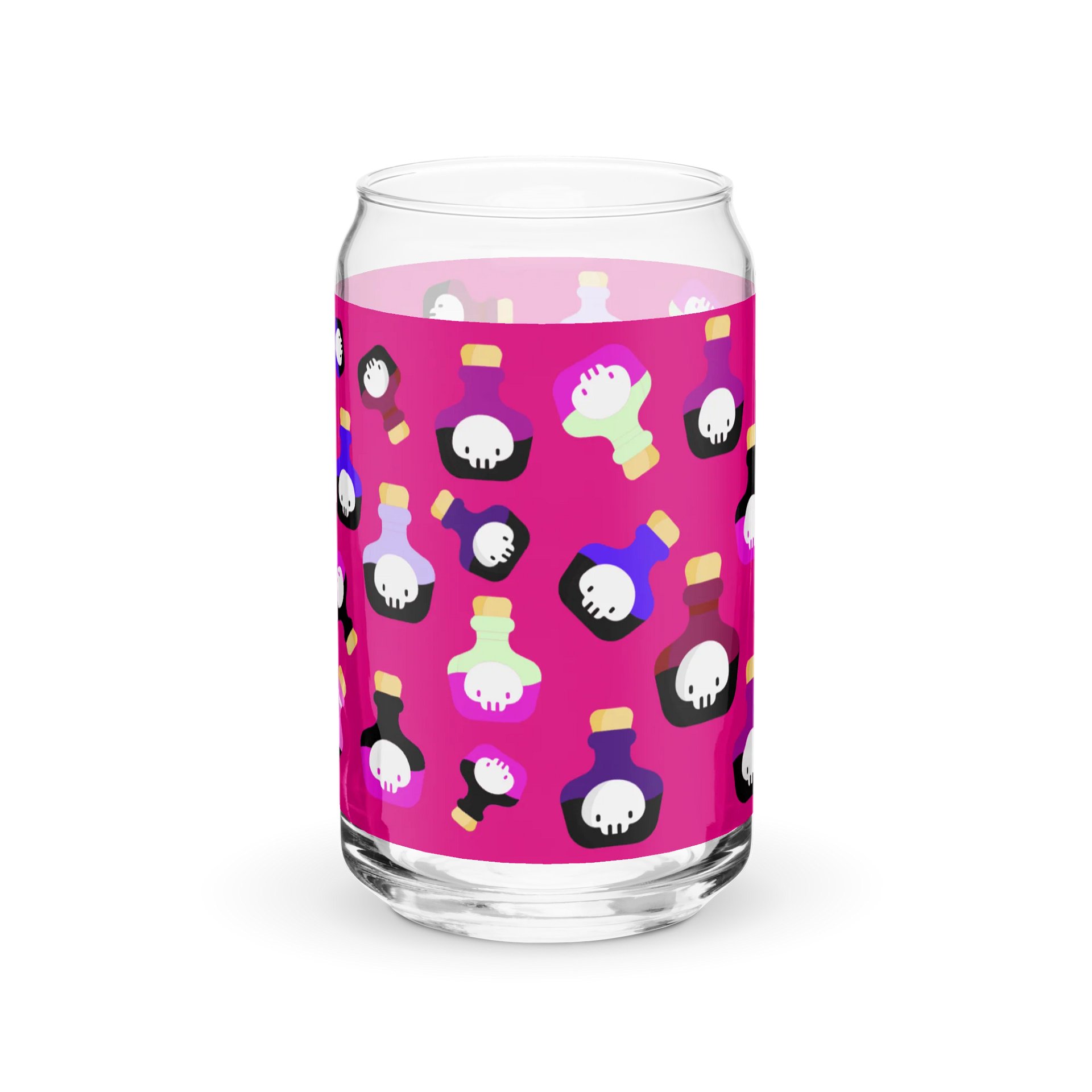 Cute Skull Potion Can-Shaped Glass product image (3)