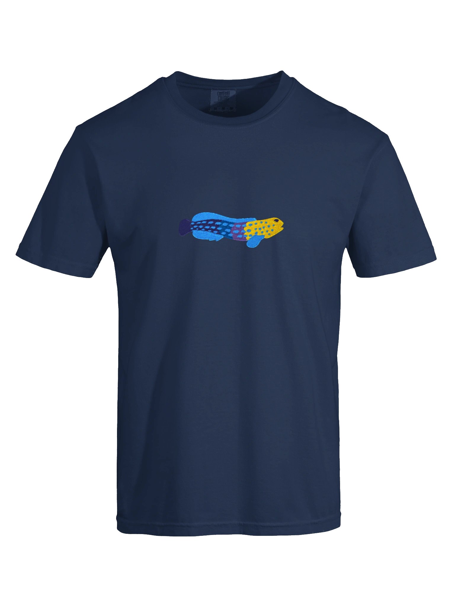 Blue Spotted Jawfish Embroidered Shirt | Reef Aquarium Fish Embroidery Tee | Saltwater Marine Fish Apparel product image (13)