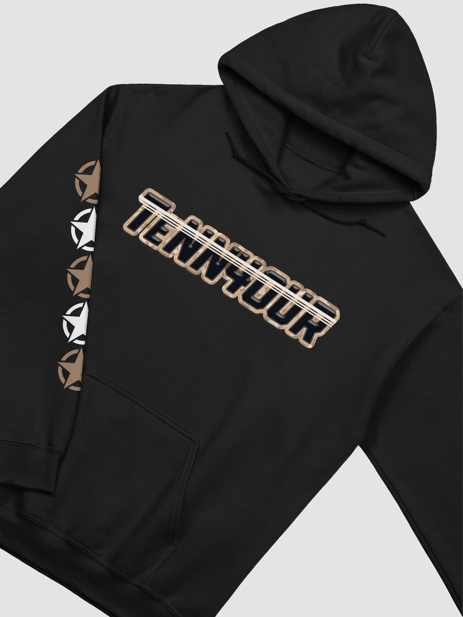 #TeNN4OURARMY Hoodie - Tan & White product image (11)