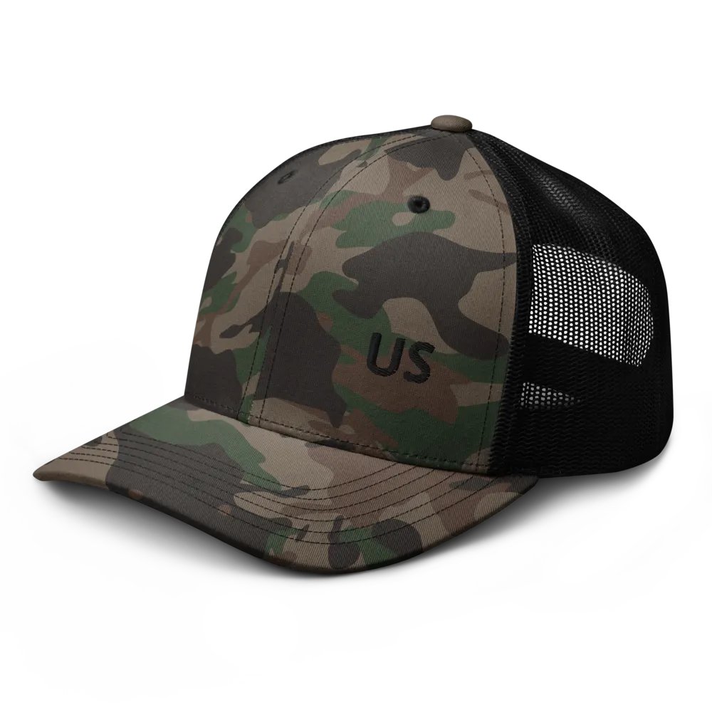 "CIF" Stealth Camo Embroidered Trucker Hat product image (4)
