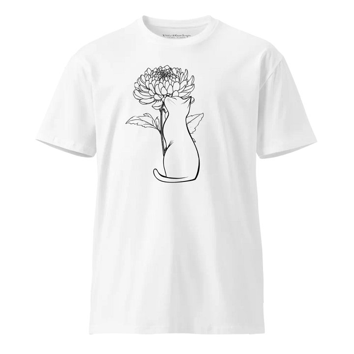 Chrysanthemum Cat Supreme Comfort Crew Neck T-Shirt product image (2)