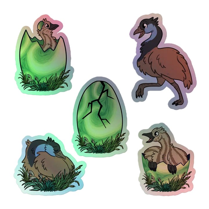 RAWR Breeze Holographic Stickers product image (1)