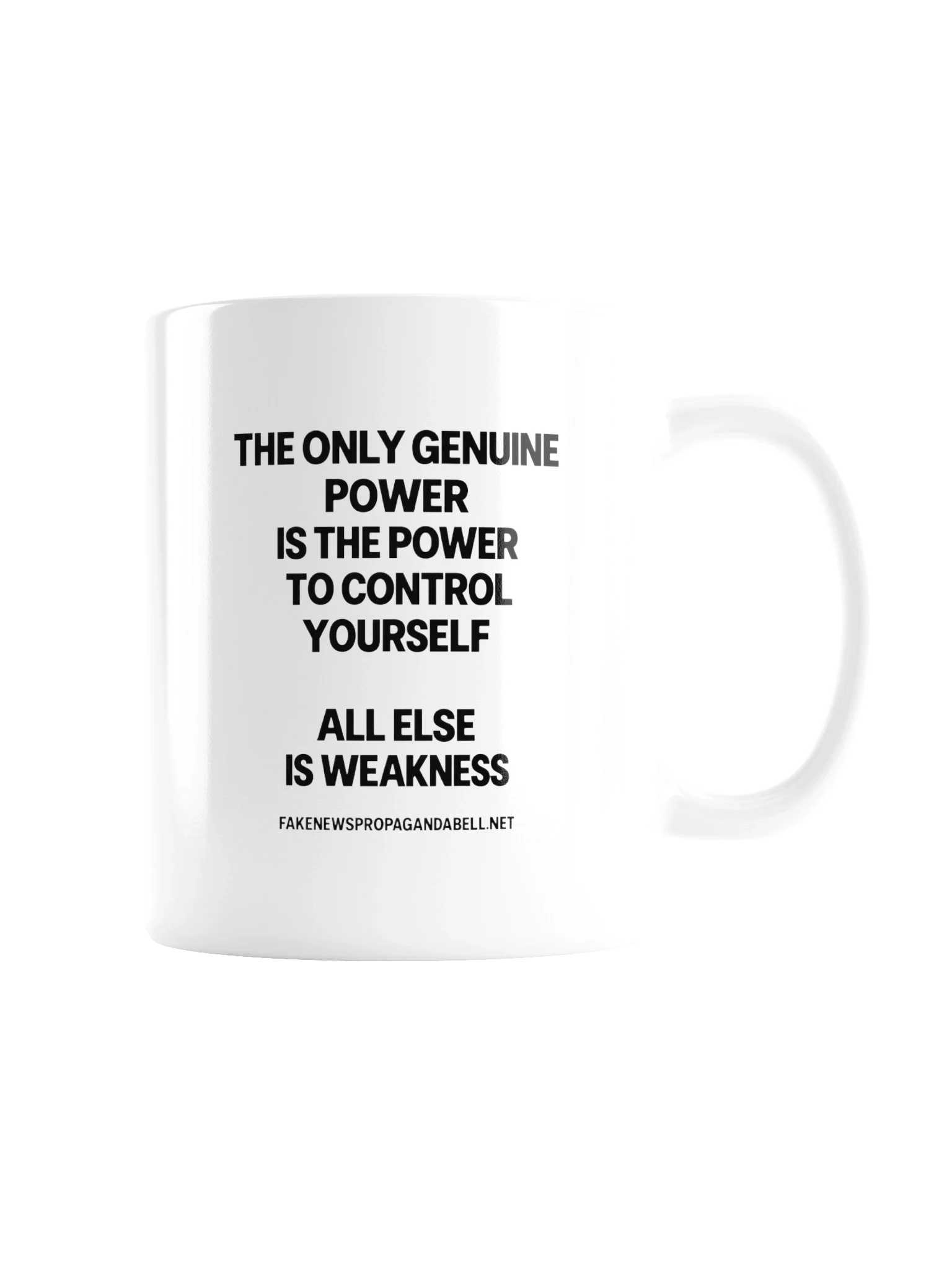 The Only Genuine Power Is The Power To Control Yourself All Else Is Weakness - Accent Coffee Mug