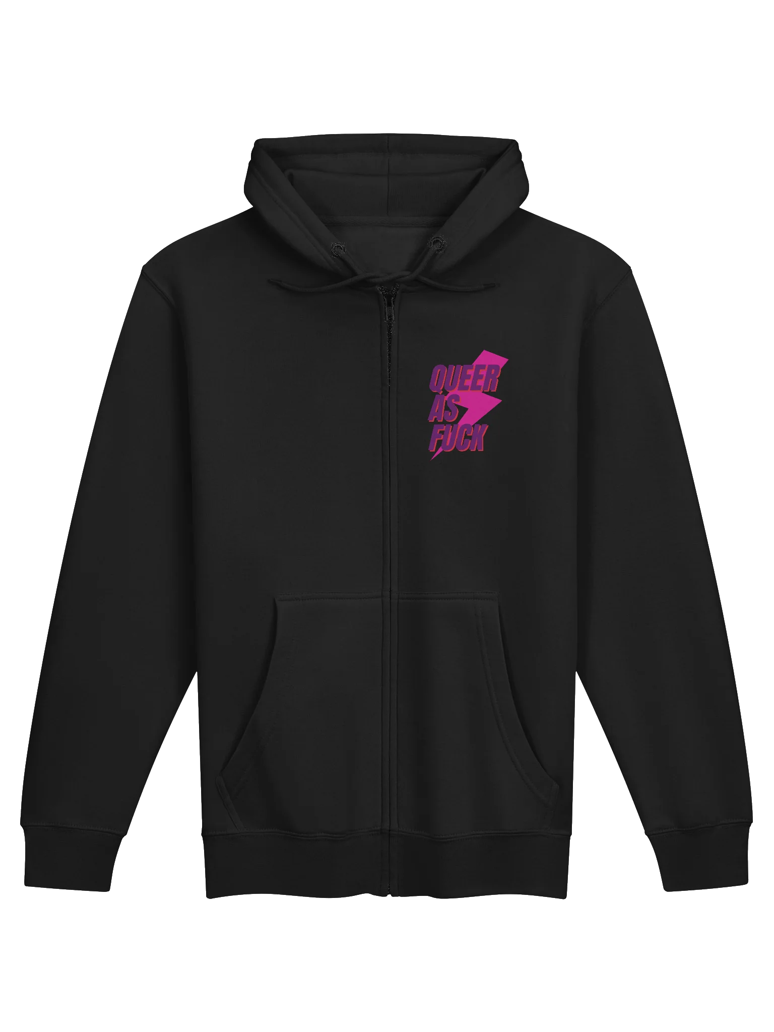 Queer AF zip hoodie product image (3)