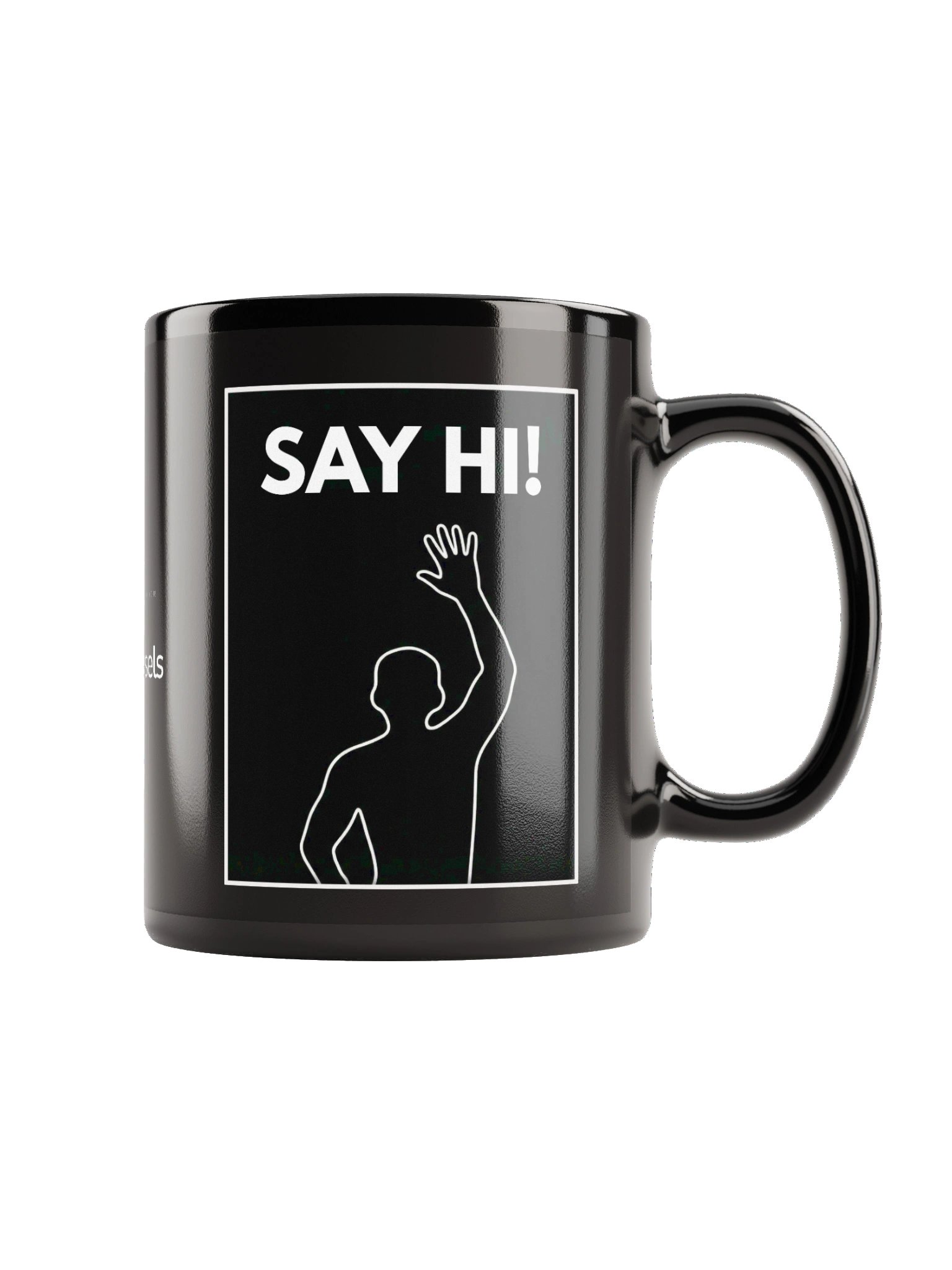 VIRAL Silhouette "Say Hi!" Mug | Iconic Immersive Interactive Dance Workout Glossy Ceramic Coffee Cup product image (1)