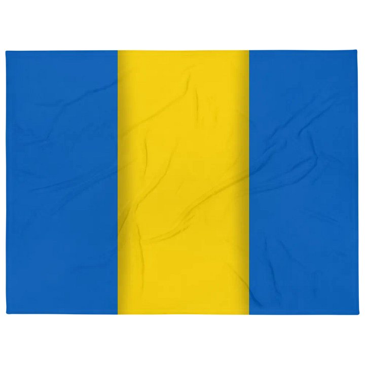 Blue Yellow Flag Colored Blanket product image (1)