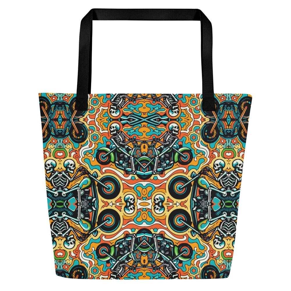 Skeletons On Motorcycles Print Tote Bag product image (1)