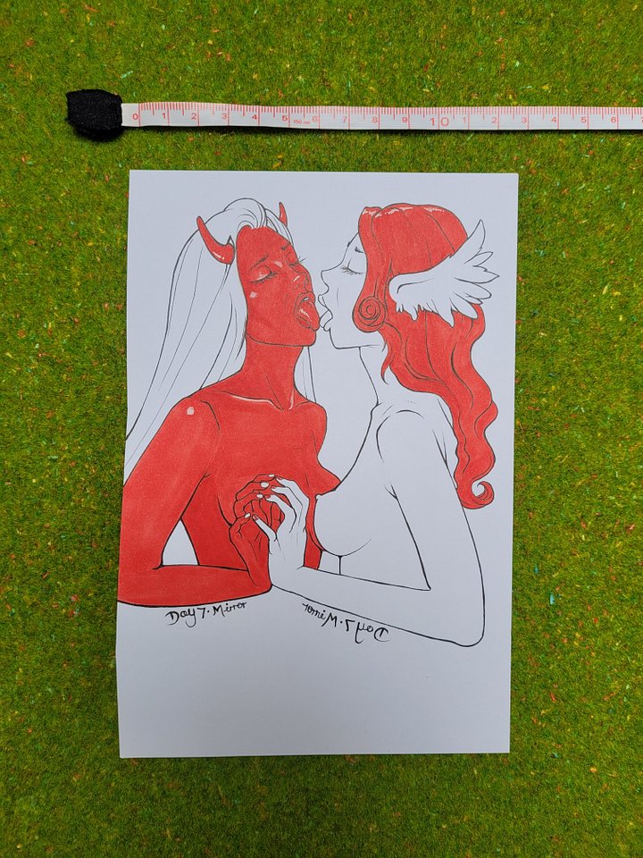 Pinuptober 2024 Day 7 - Original Drawing product image (1)
