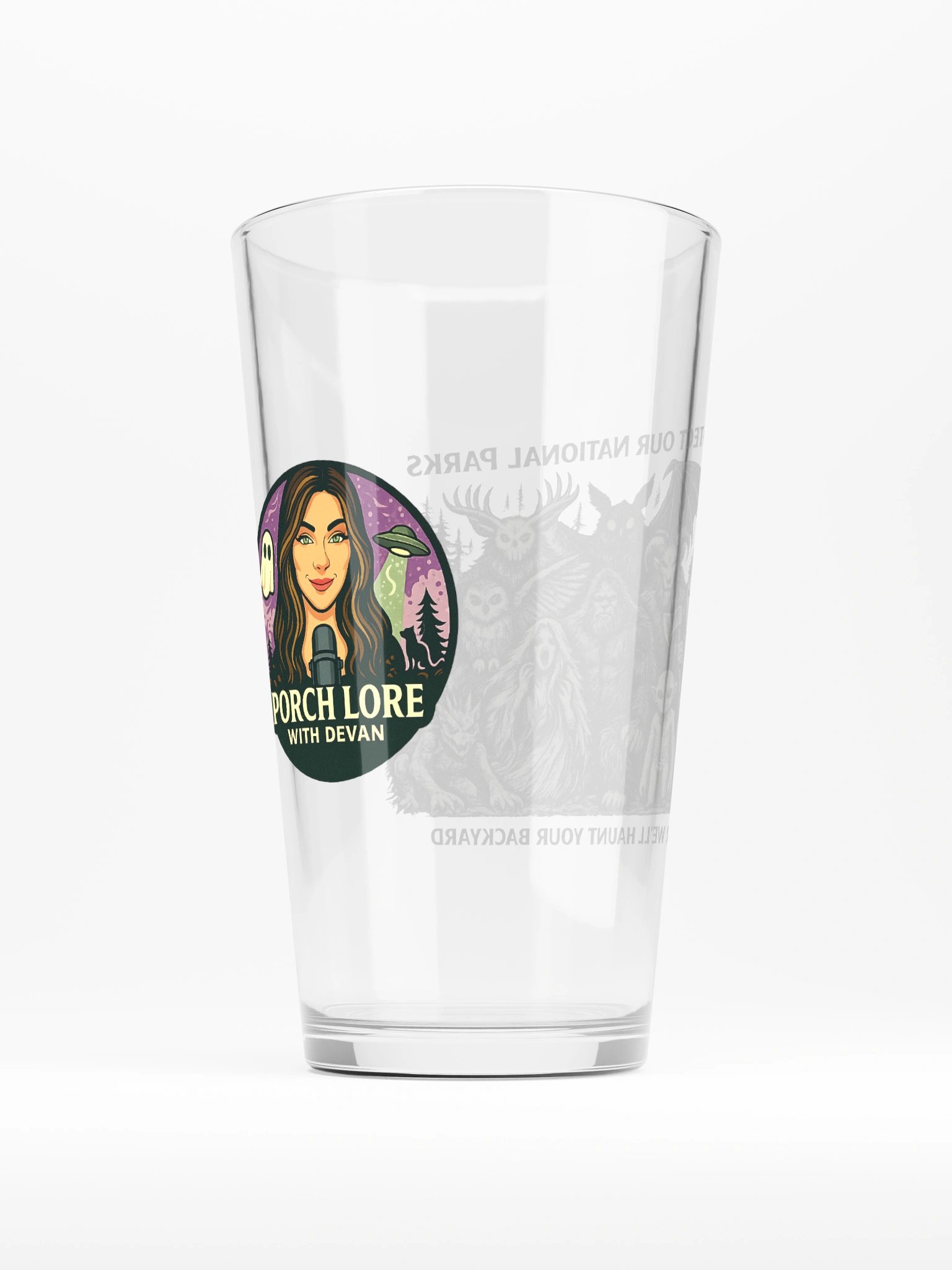 NATIONAL PARK CRYPTIDS SHAKER PINT GLASS 16oz product image (3)