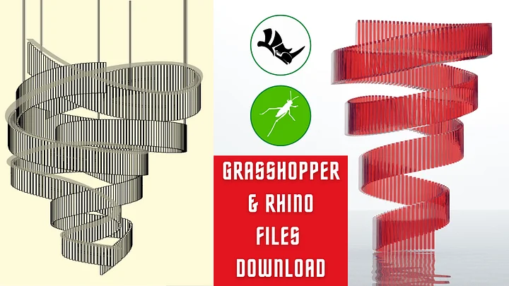 Parametric Chandelier Design Rhino Grasshopper Files Download product image (1)