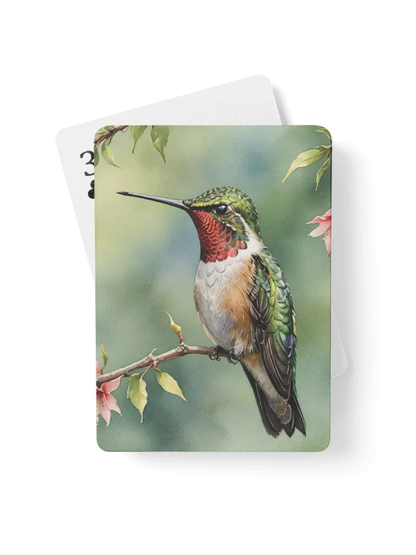Ruby-Throated Hummingbird Playing Cards product image (1)