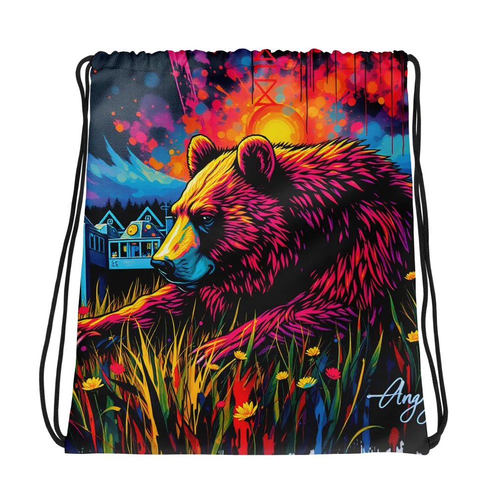 Wilderness Dream All-Over Drawstring Bag product image (1)
