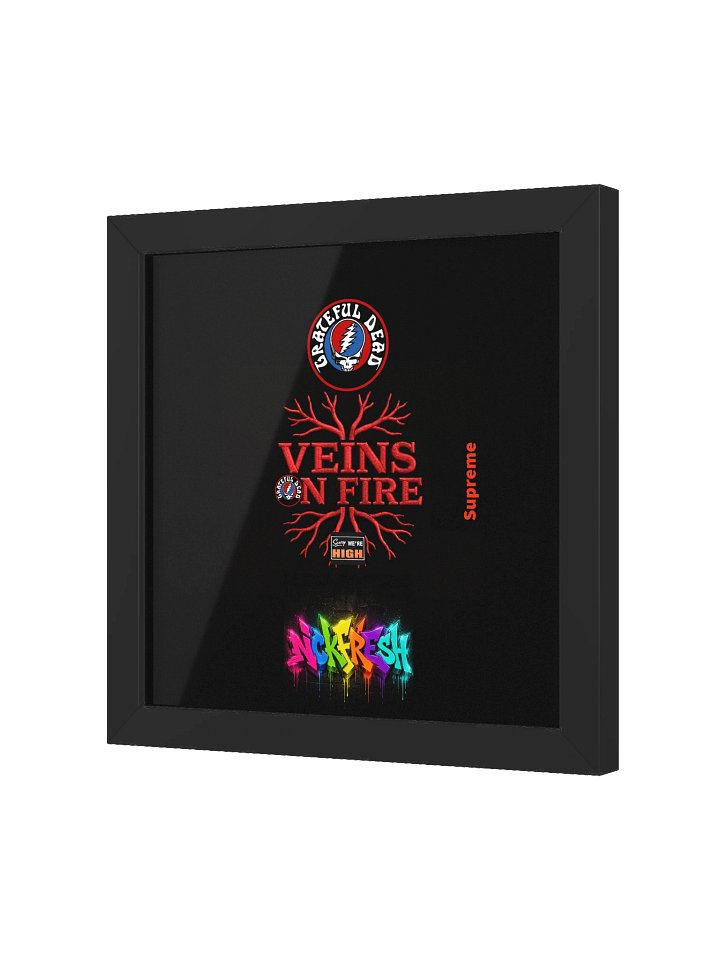 FRAMED ART DROP VEINS ON FIRE product image (6)