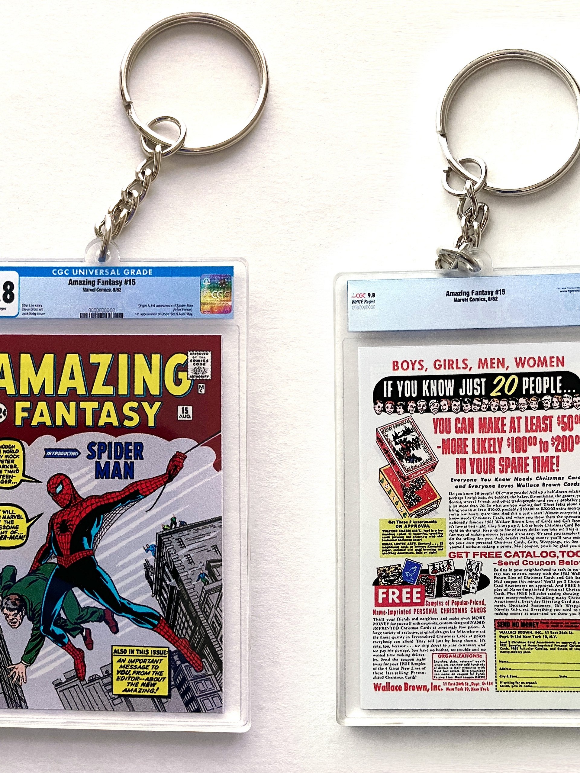 Amazing Fantasy #15 CGC 9.8 Spider-Man Ornament Keychain product image (3)