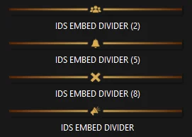 Goldish Embed Divider Bars Pack product image (1)