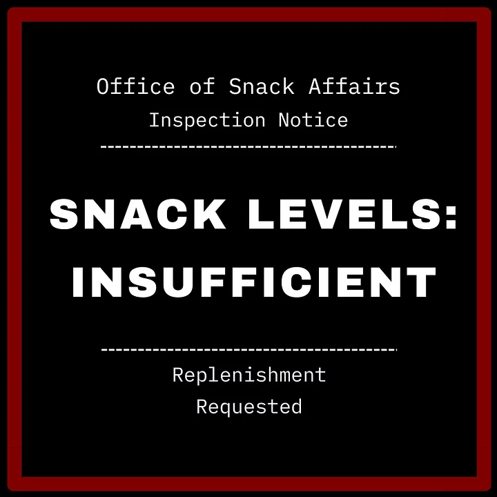 Snack Levels Insufficient Magnet product image (1)