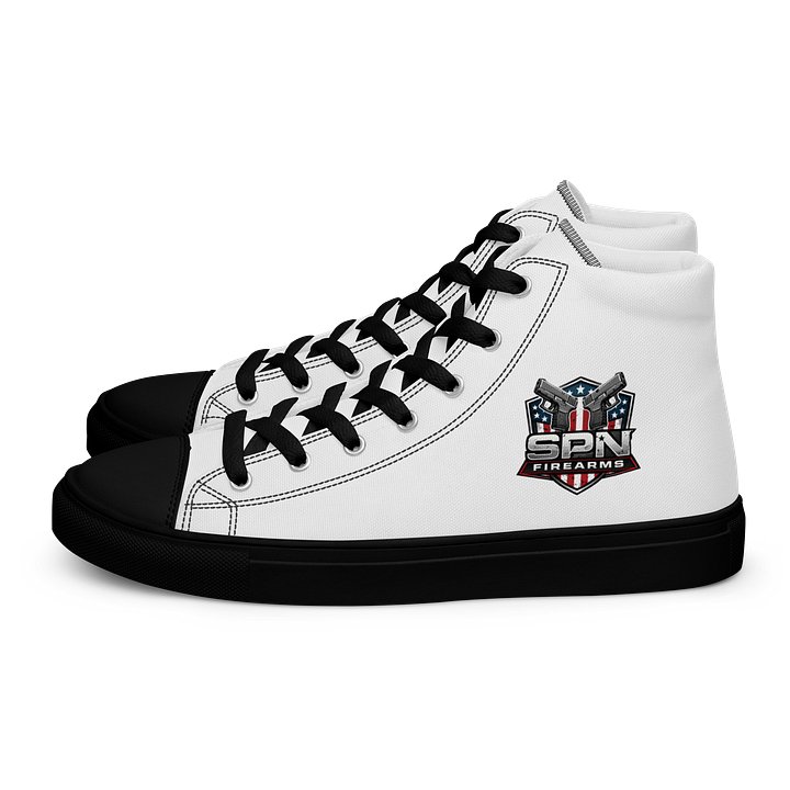 SPN Logo Men's High Top Canvas Shoes product image (1)