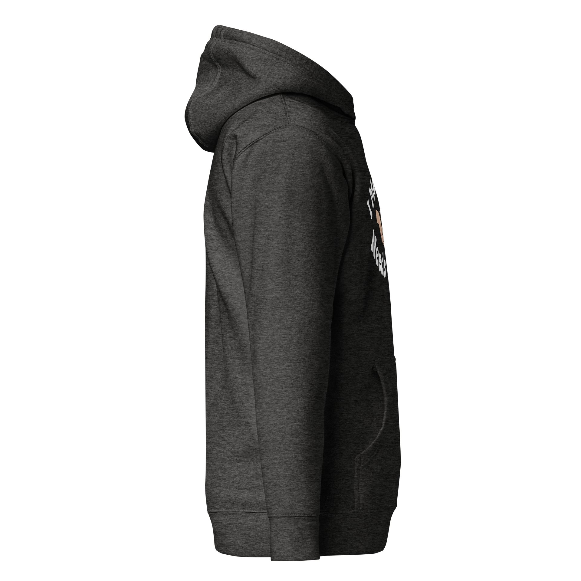“I Met My Own Needs Today” Charcoal Heather Hoodie product image (5)
