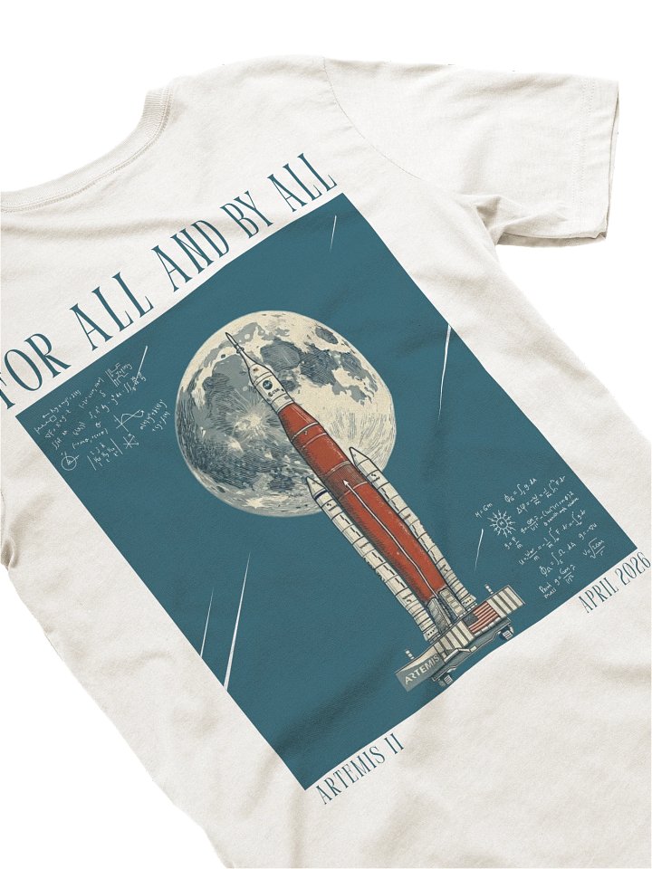 Artemis II - For All and By All White Shirt product image (1)