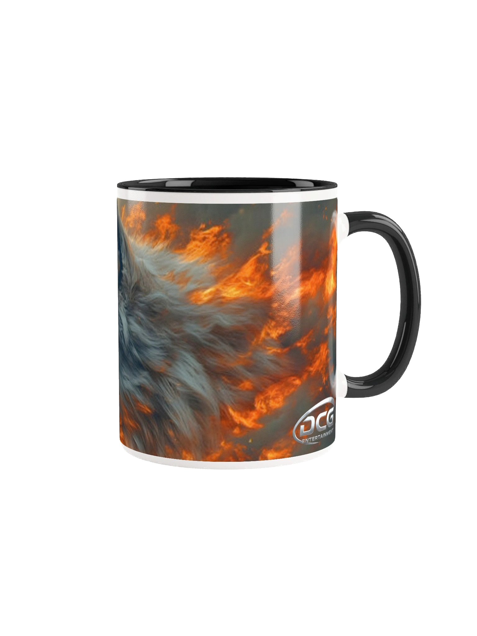 Flaming Wolf Ceramic Mug product image (5)