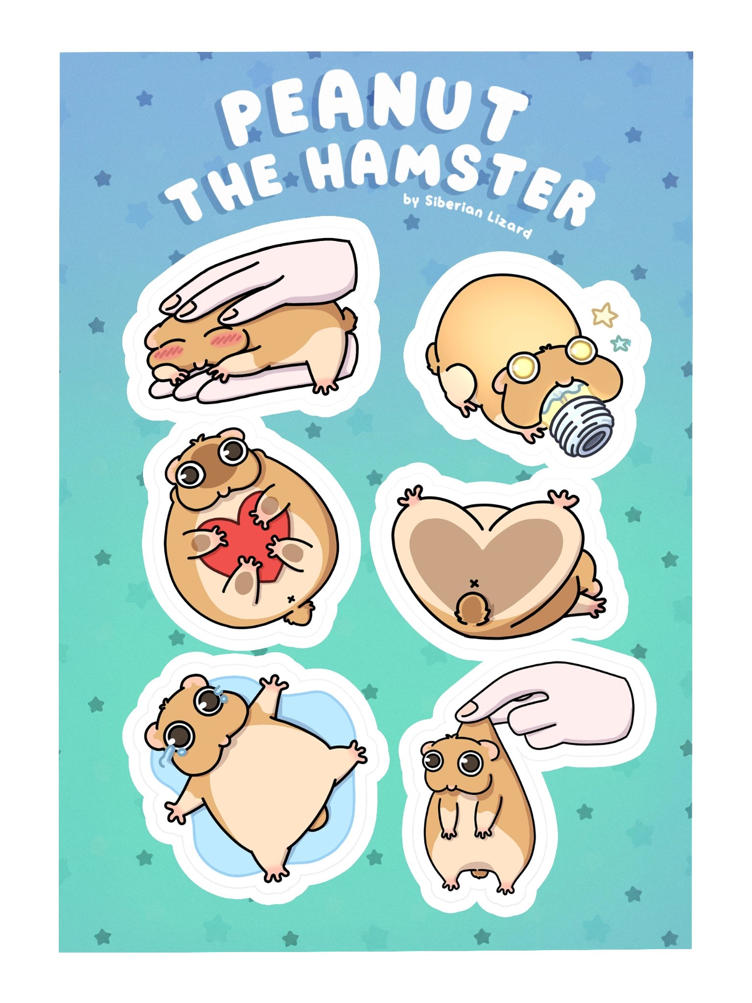 Peanut the Hamster - Sticker Sheet product image (3)
