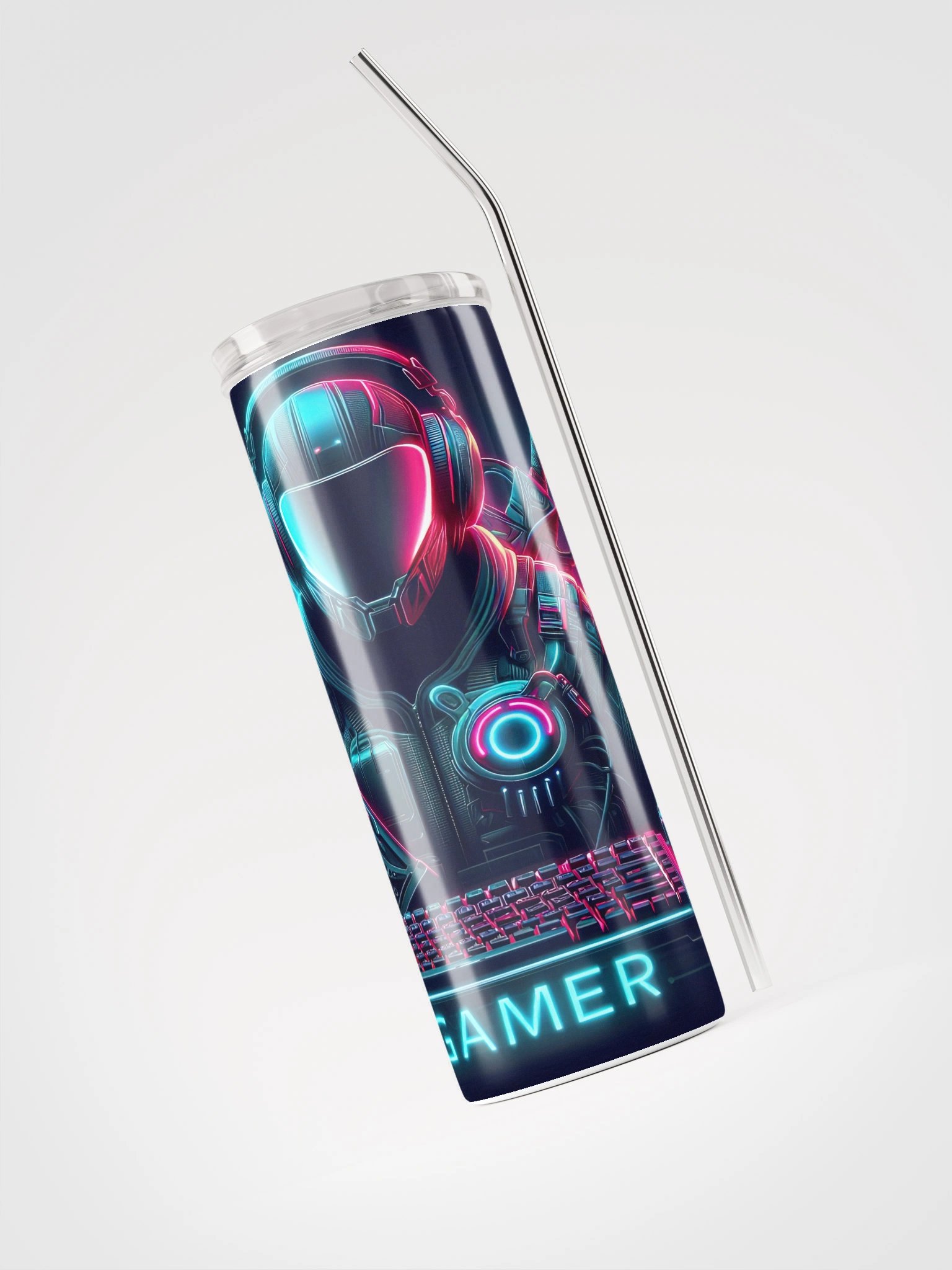 Neon Gamer Stainless Steel Tumbler product image (6)
