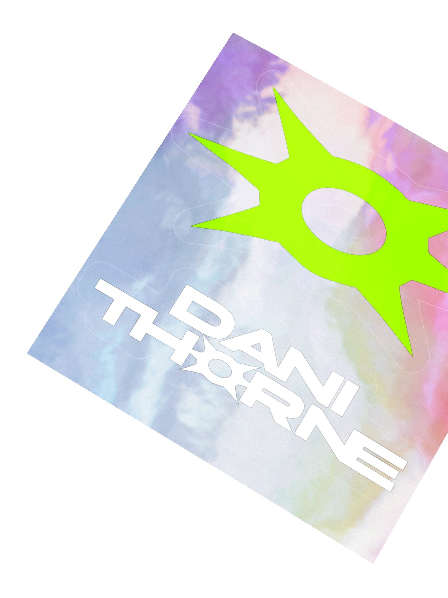 Dani Thorne logo sticker with holographic outline product image (4)