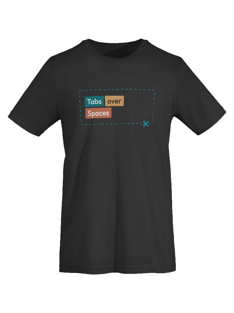 Tabs over spaces Unisex Tee product image (5)