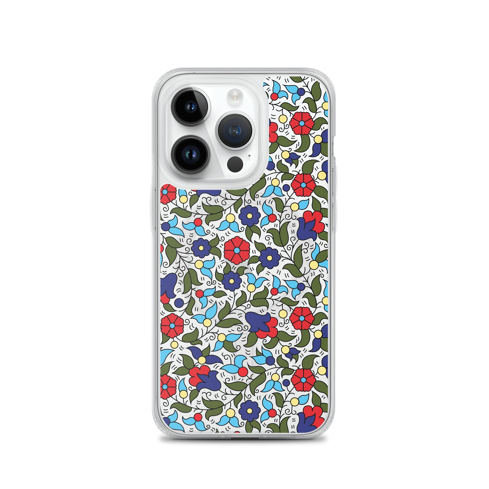 Khalili Ceramic Inspired Floral Clear iPhone Case product image (3)