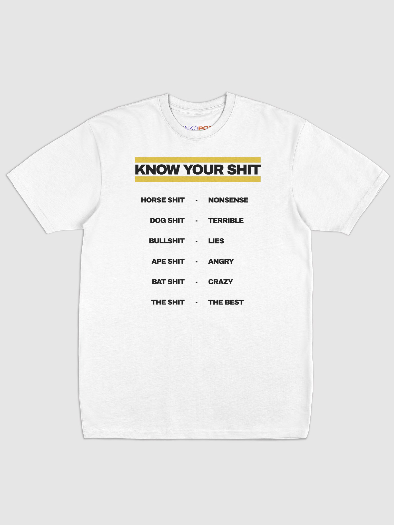 Know Your Shit Light T-Shirt product image (1)